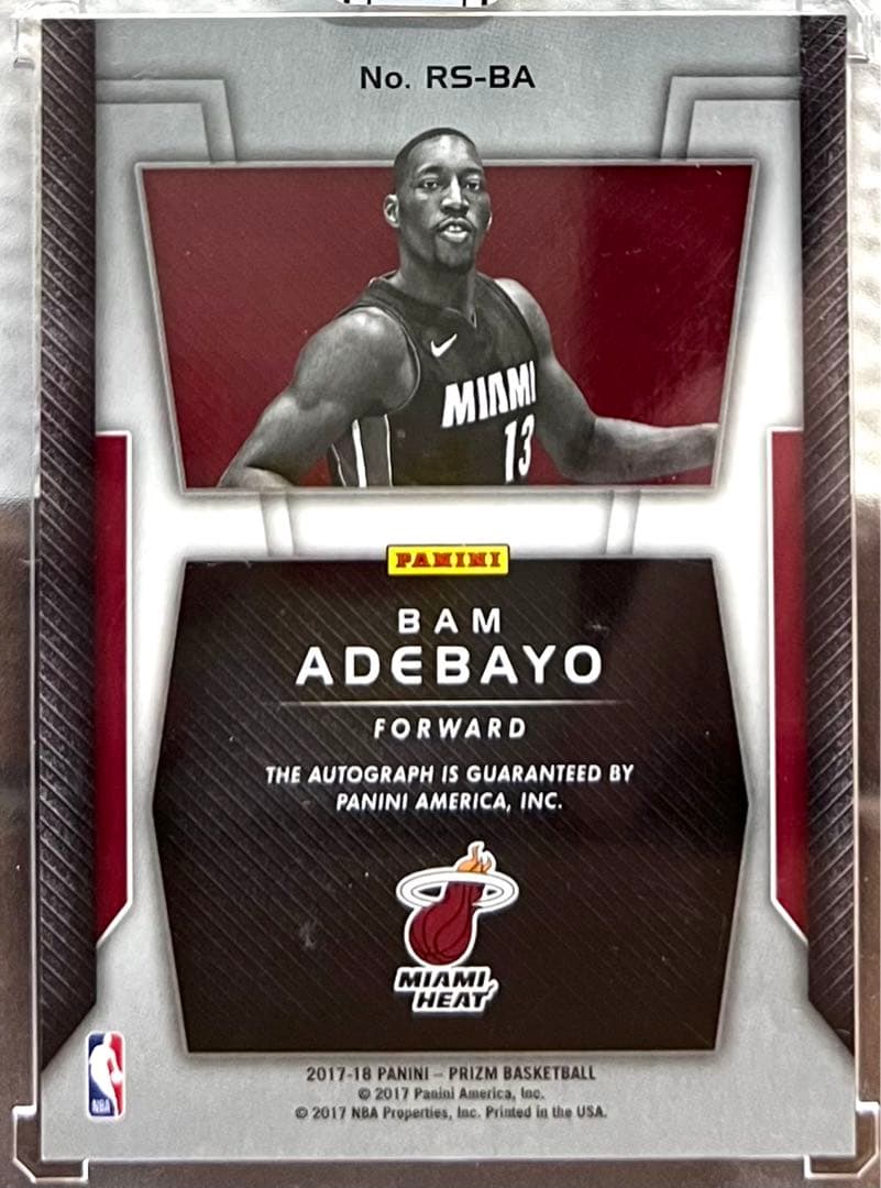 その他 Bam Adebayo RC autograph
