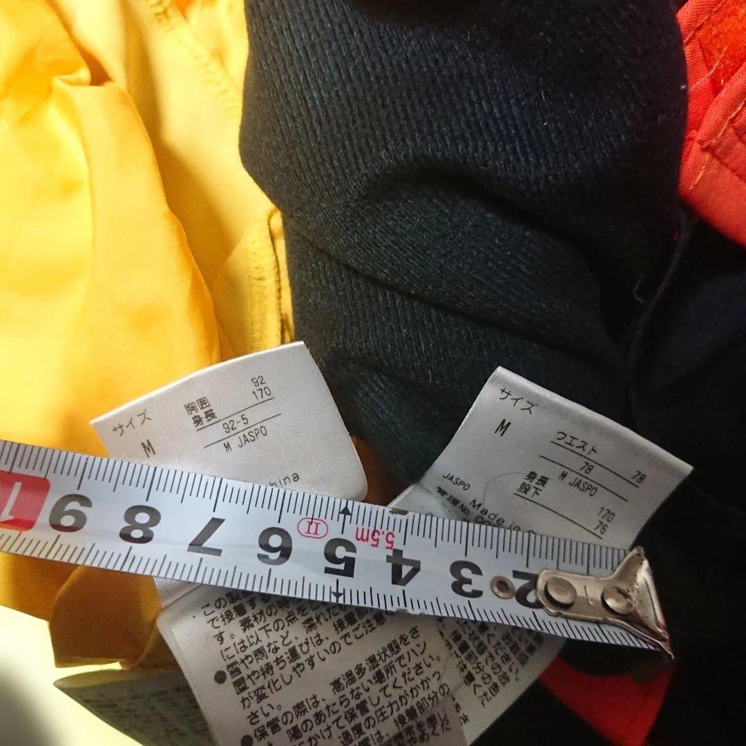 送料無料【Phenix】イエロー×オレンジスキーウェア上下まとめ 上M下M