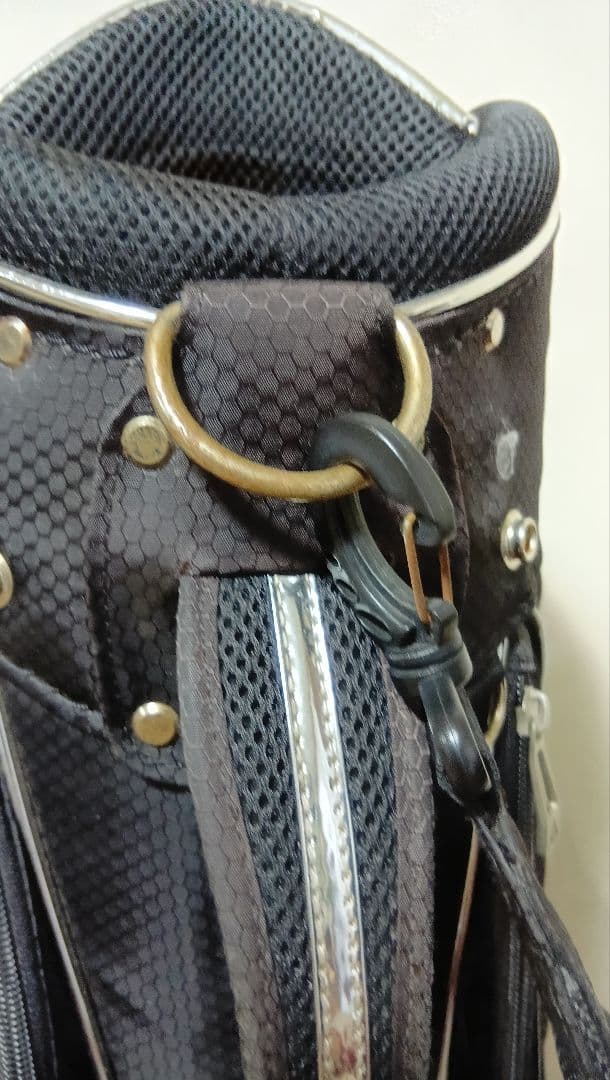 メンズ　キャディバッグ　ゴルフバッグ　ルコック　黒