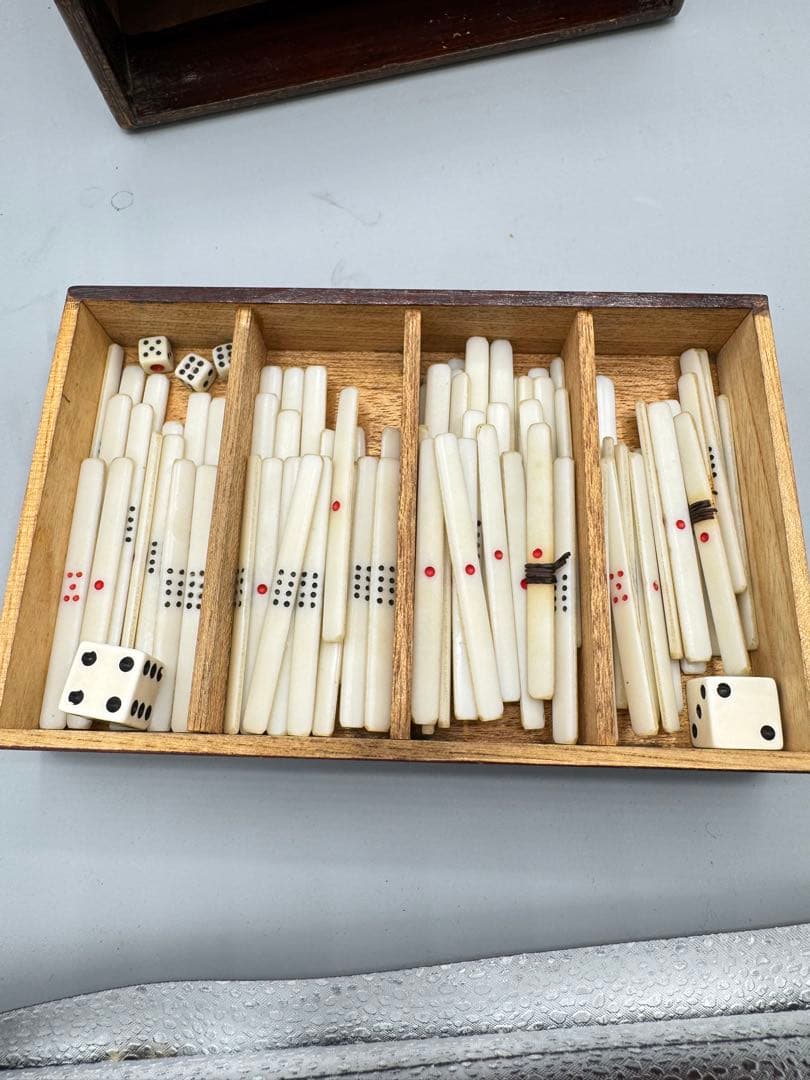 麻雀牌 木箱 レトロ 当時もの アンティーク