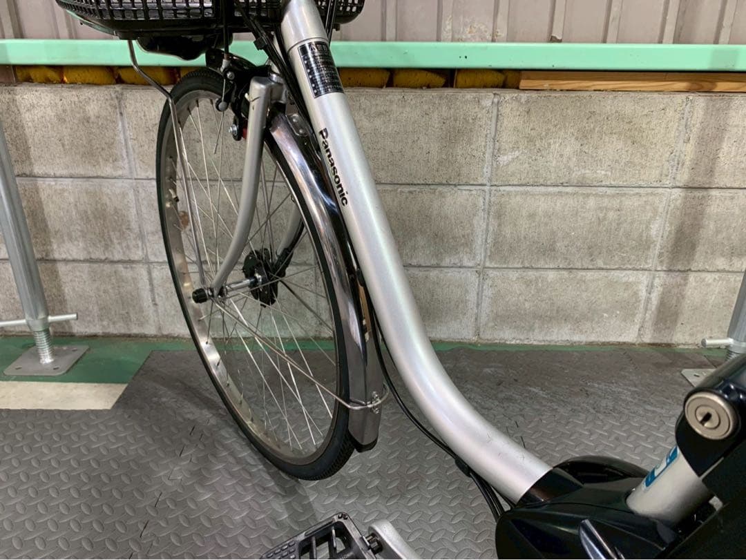 電動自転車　パナソニック　ビビDX 26インチ シルバー　№6114