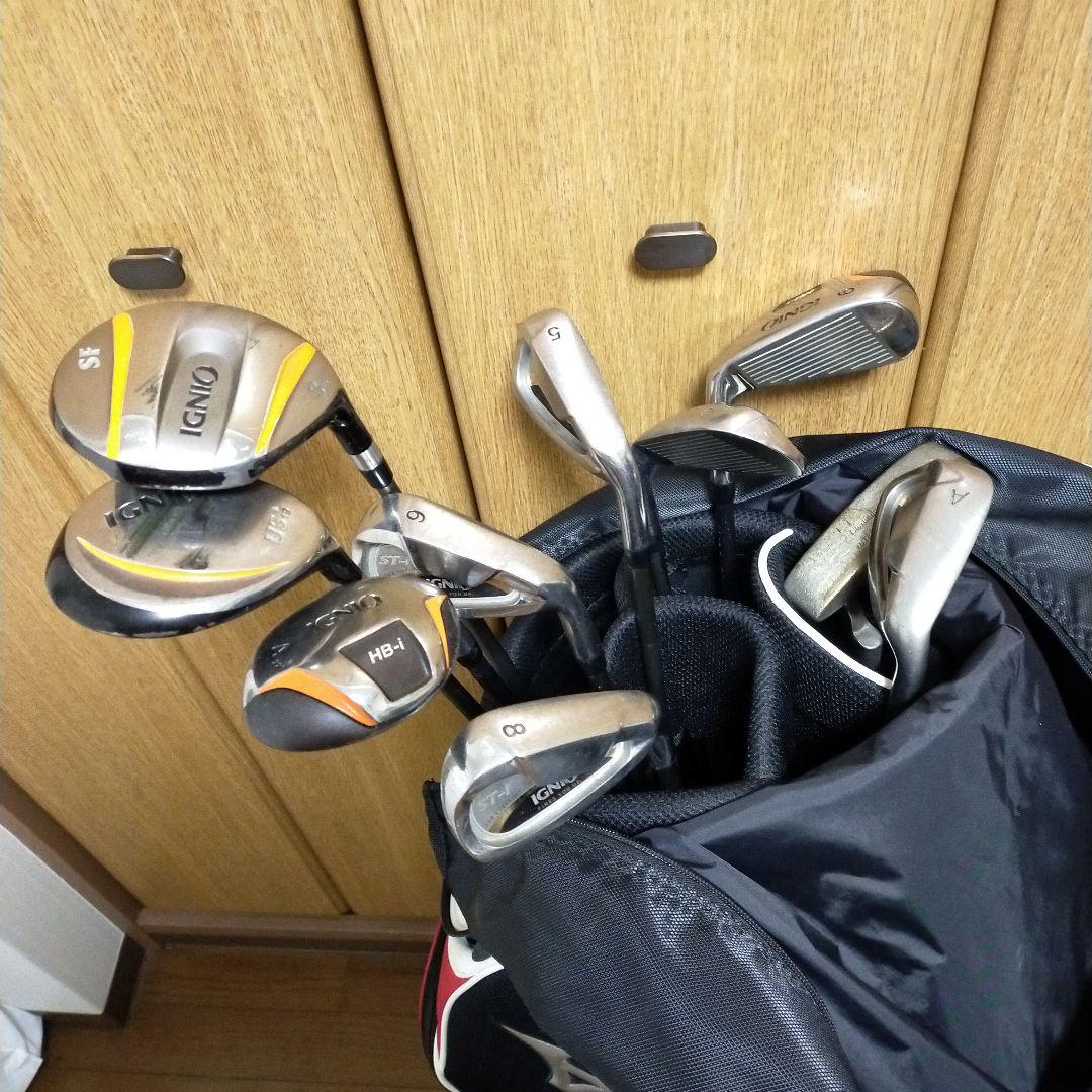 Mizuno キャディバッグ ホワイト　レッド　ブラック　おまけ付IGNIO