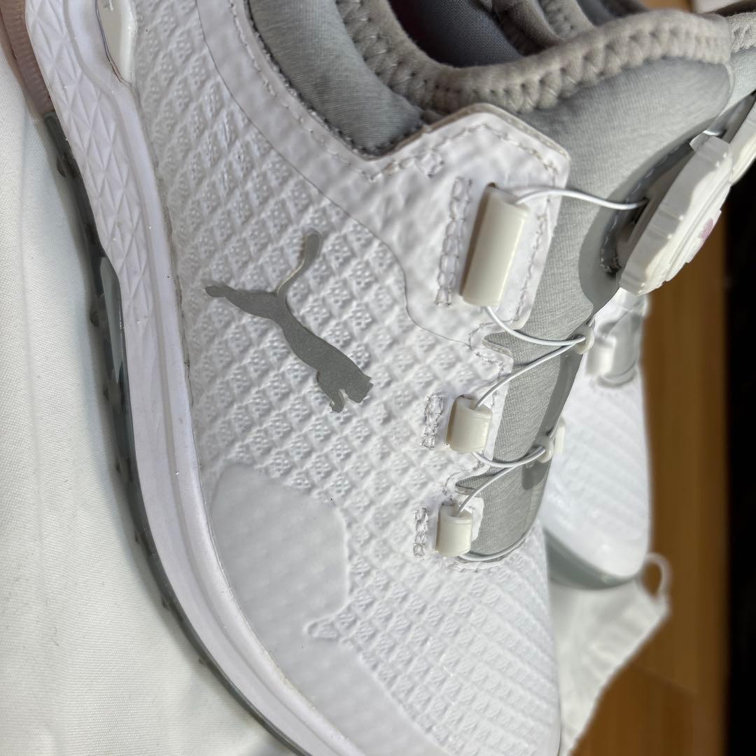 PUMA ゴルフシューズ ホワイト/グレー no box