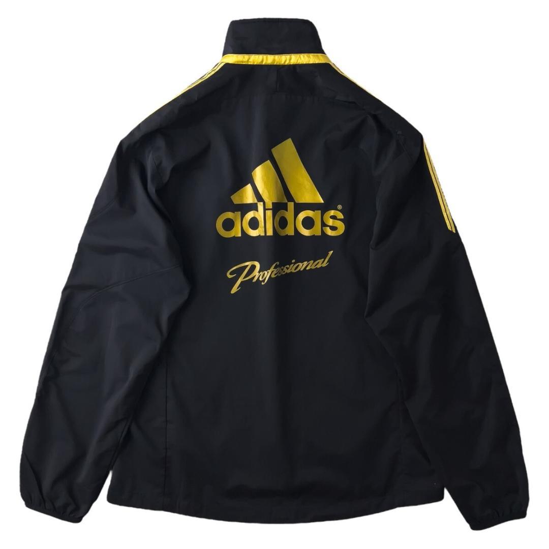 アディダス プロフェッショナル ナイロン ジャージ 上下 L - XL 黒 野球