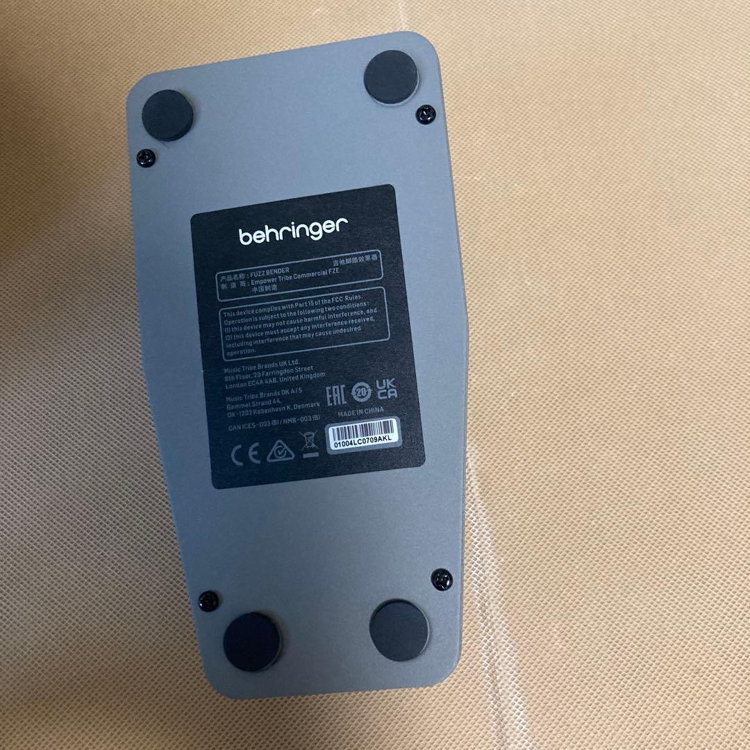 behringer Fuzz Bender ギターエフェクター
