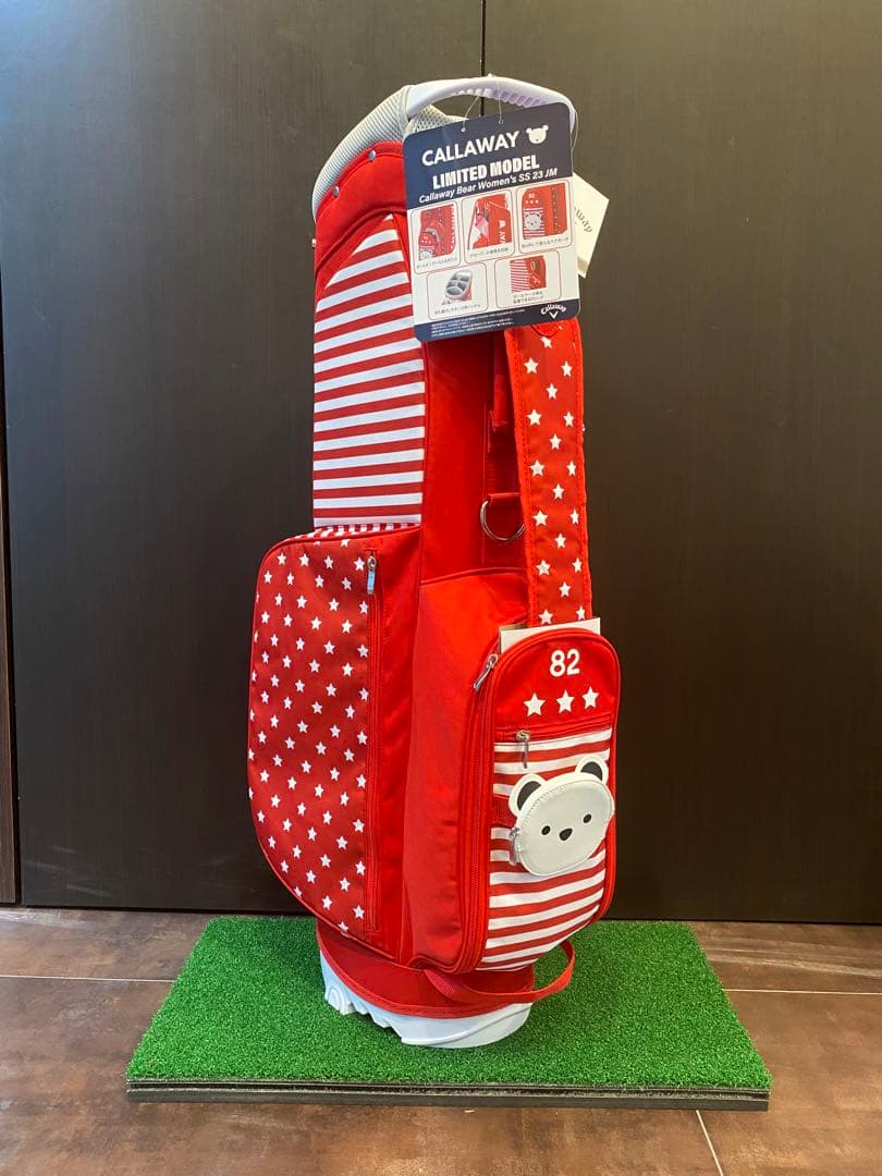 callaway キャロウェイ ベアスタンド キャディバッグ レッド 女性用
