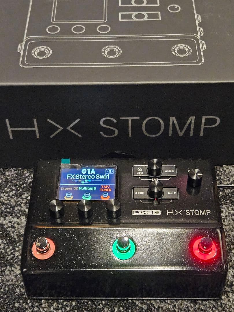 k LINE 6 HX STOMP 増設FS、ステレオケーブル付き。
