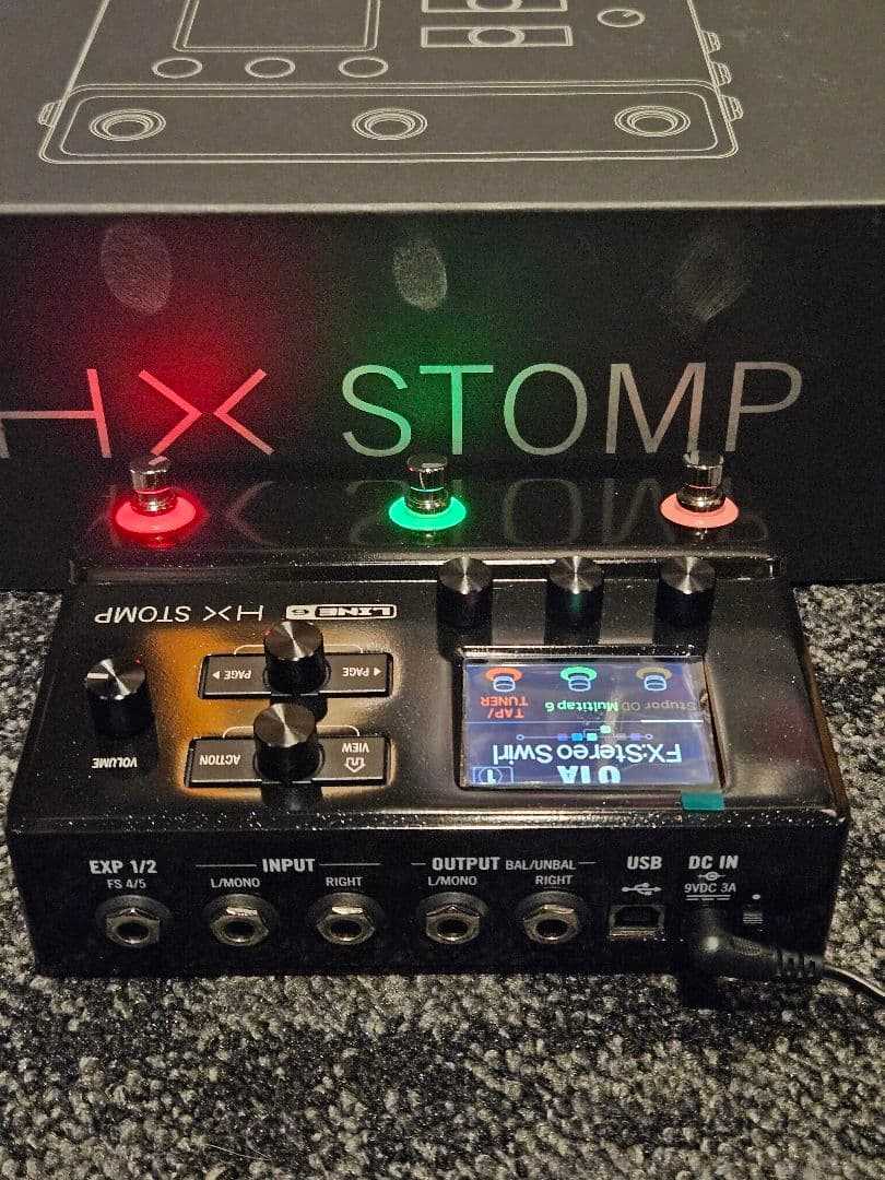 k LINE 6 HX STOMP 増設FS、ステレオケーブル付き。