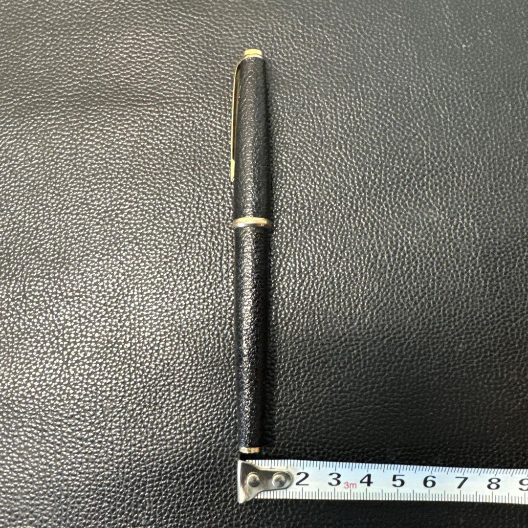 PLATINUM 18黒 レザー 万年筆　現状品