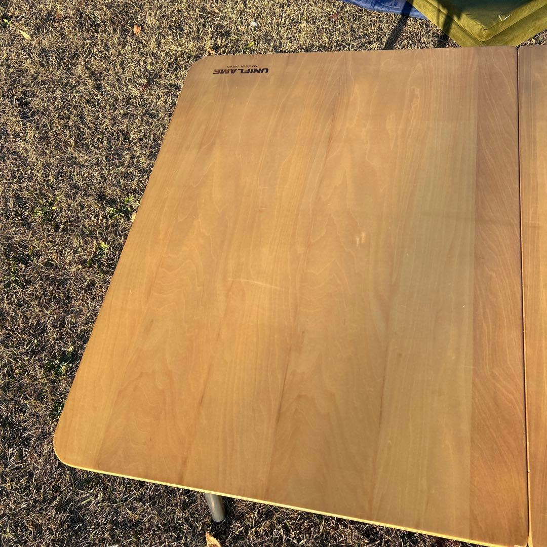 UNIFLAME アウトドアテーブル 木製折りたたみ（廃盤UFテーブル1100）