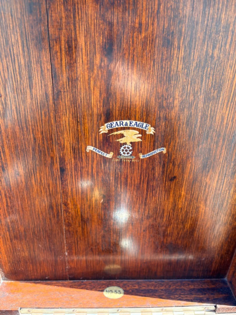 【希少】 蓄音機　GEAR&EAGLE No.55　アンティーク　レトロ　963