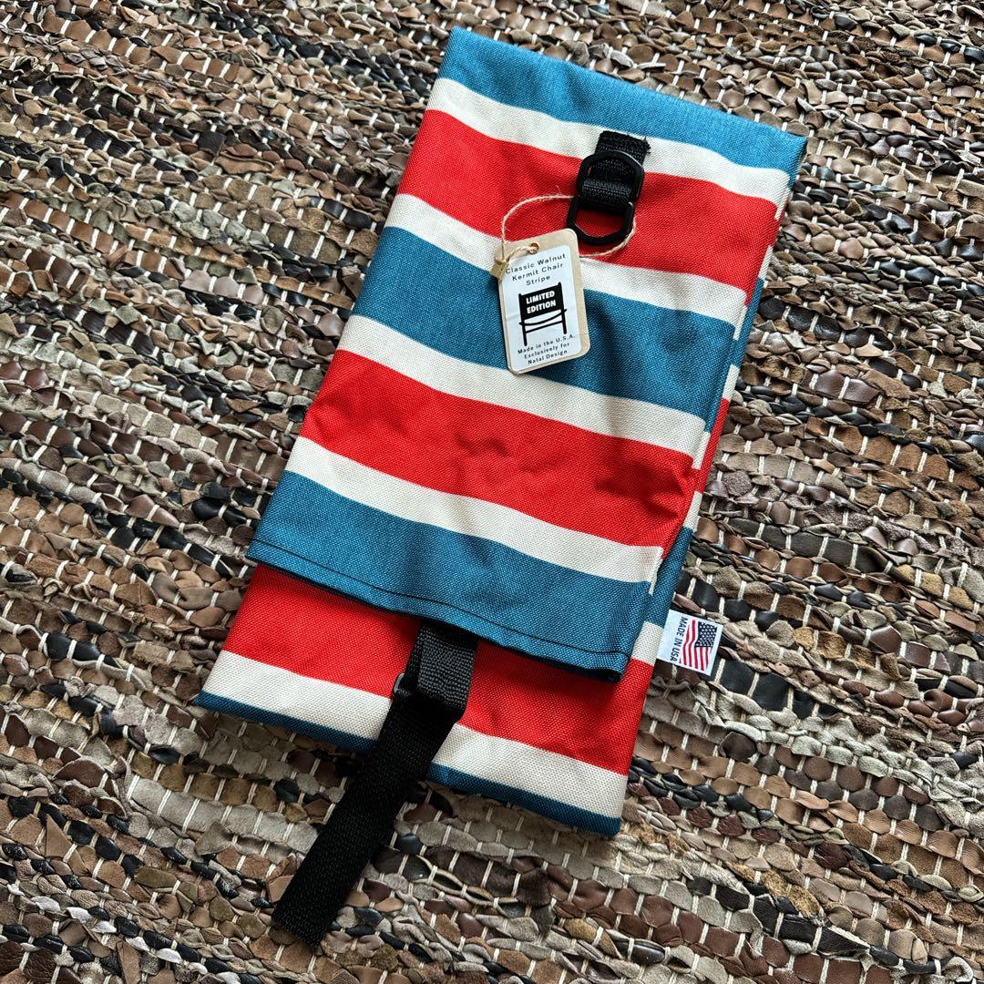 ★カーミットチェア ネイタルデザイン 収納袋 レトロストライプ WALNUT