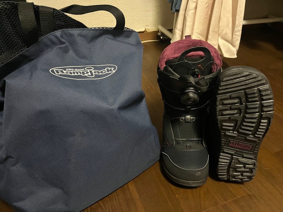 Salomon スノーボードブーツ ブラック/パープル