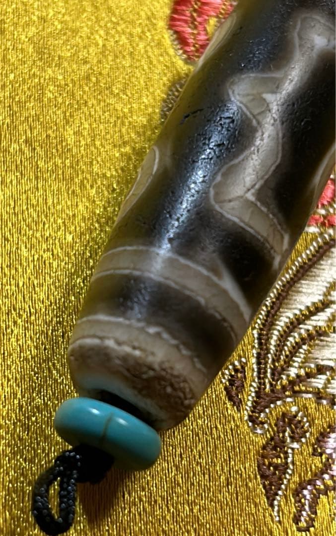 三眼天珠　老天珠　チベット天珠／送料込　匿名発送／チベット　天珠　お守り