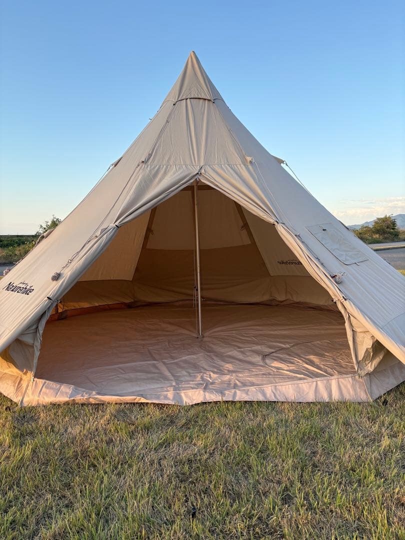 Naturehike コットンピラミッドラージテント ブライトン12.3」　中古