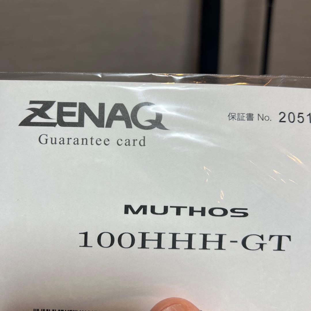 ZENAQ ゼナックス ロッド釣竿 ミュートス muthos 100HHH-GT