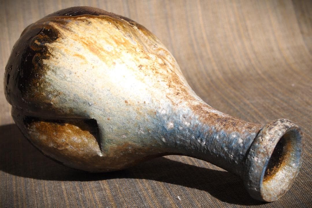 人気作家★大岩智之【師：隠崎隆一】★黒備前徳利★共箱