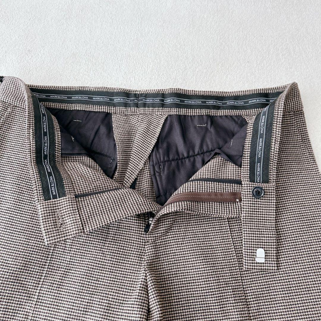 MARK&LONA マークアンドロナ　パンツ　ゴルフウェア　千鳥格子柄　XL