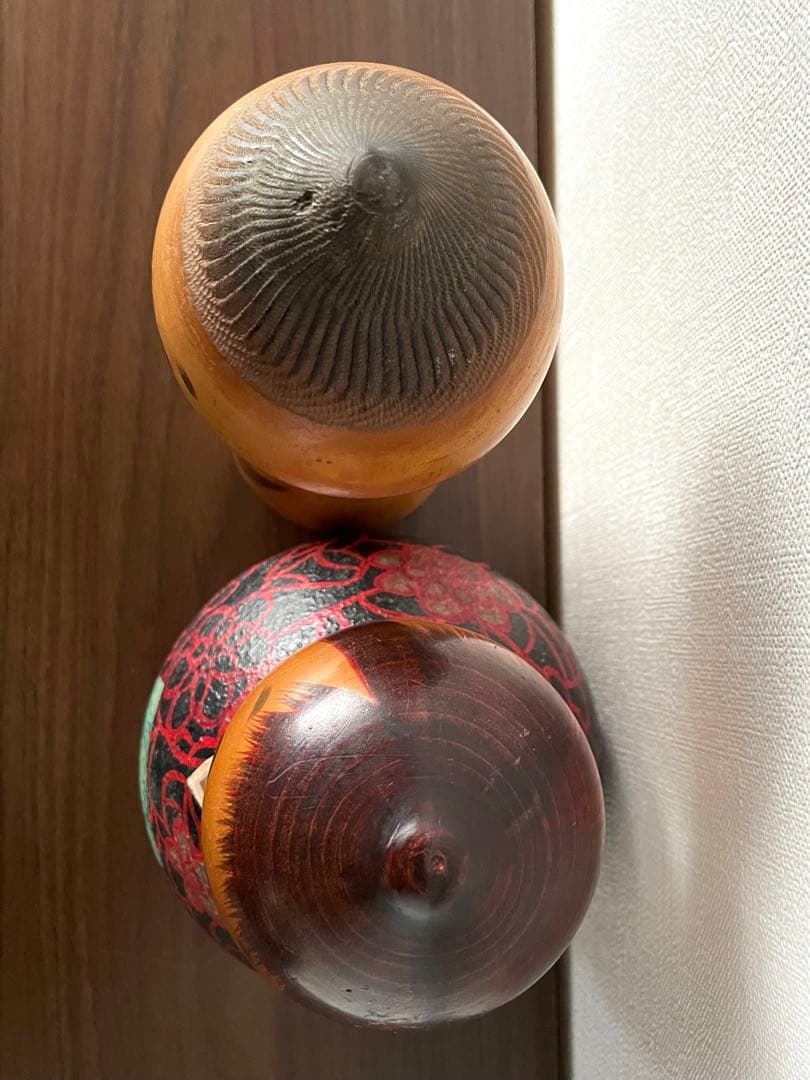 渡辺 正雄 Masao 創作 こけし kokeshi 2体 セット レトロ