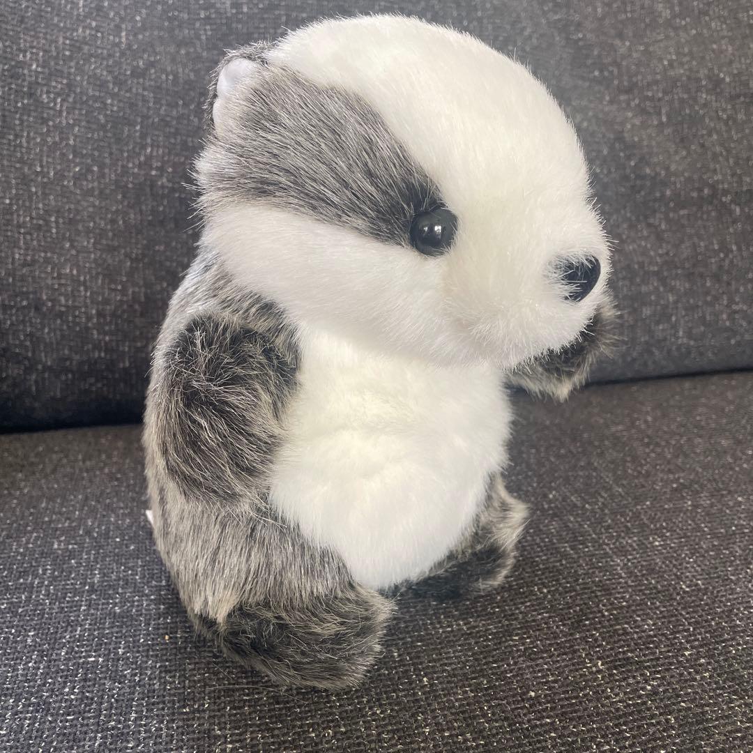 【昭和レトロ】ファースト社　アナグマぬいぐるみ　美品