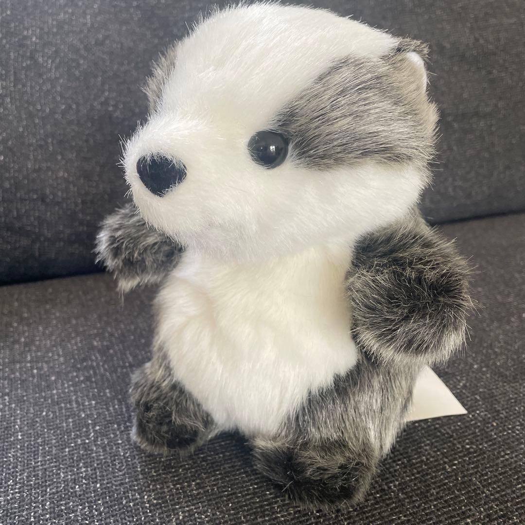 【昭和レトロ】ファースト社　アナグマぬいぐるみ　美品