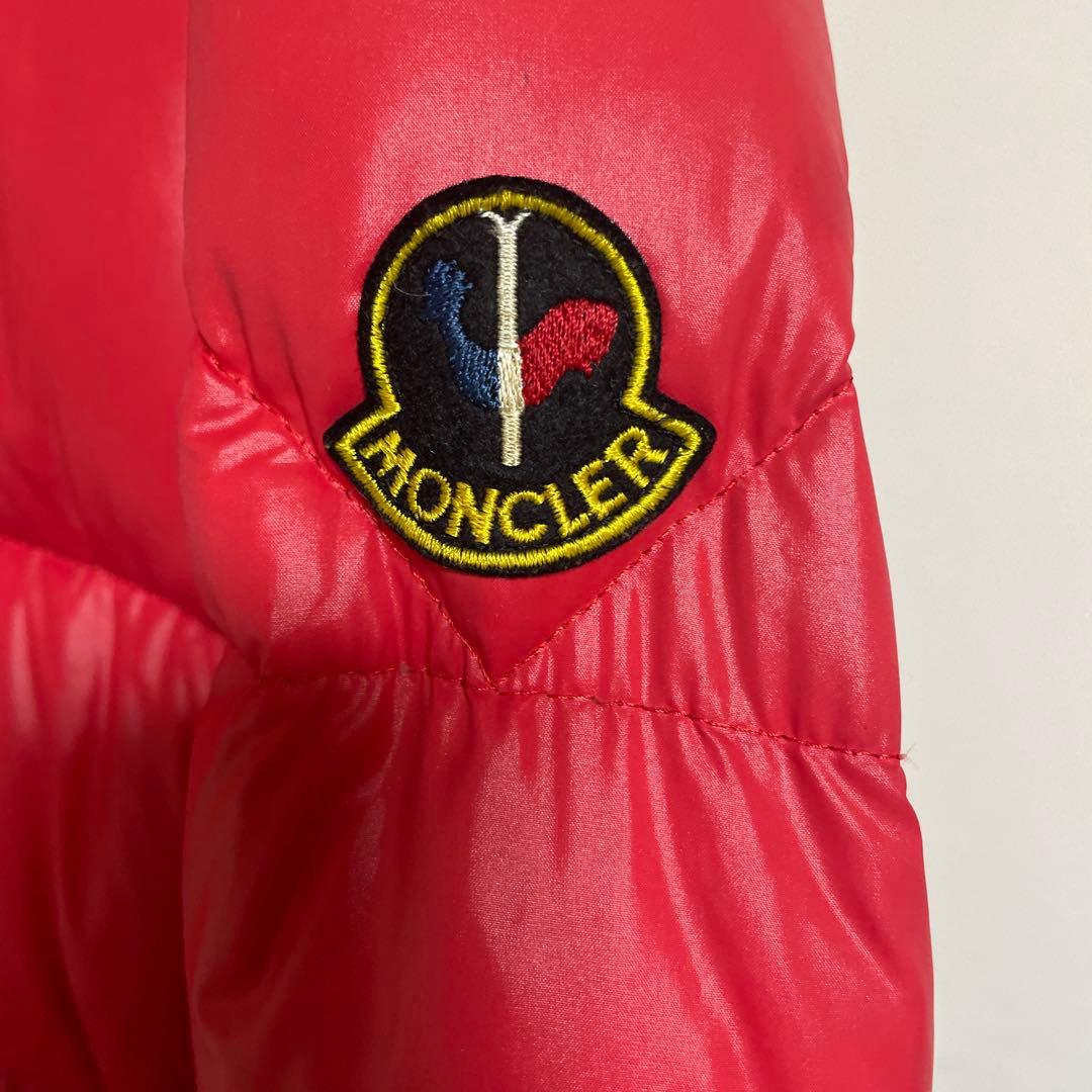 80年代　MONCLER×asics 赤 ダウンジャケット　サイズ165