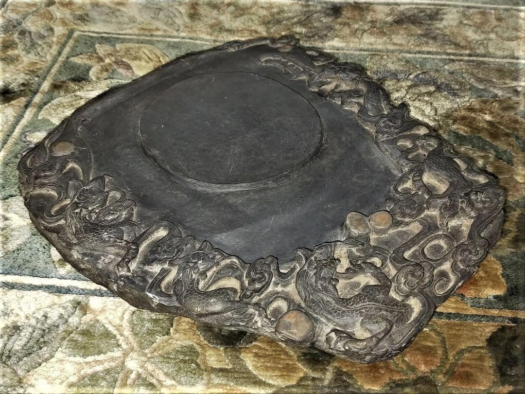 ♥中国　特大　端渓　硯　６．７ｋｇ　端渓硯　老坑　骨董品