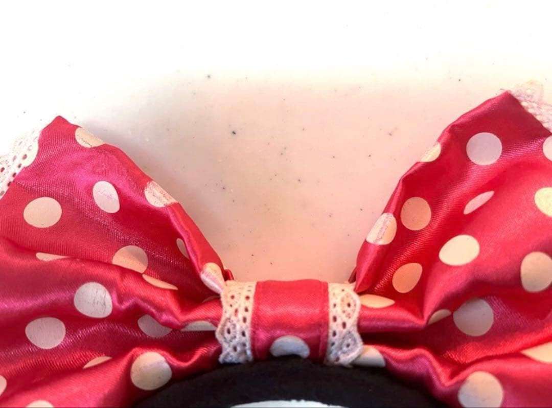 ディズニー ミニー カチューシャ ピンク イヤリング