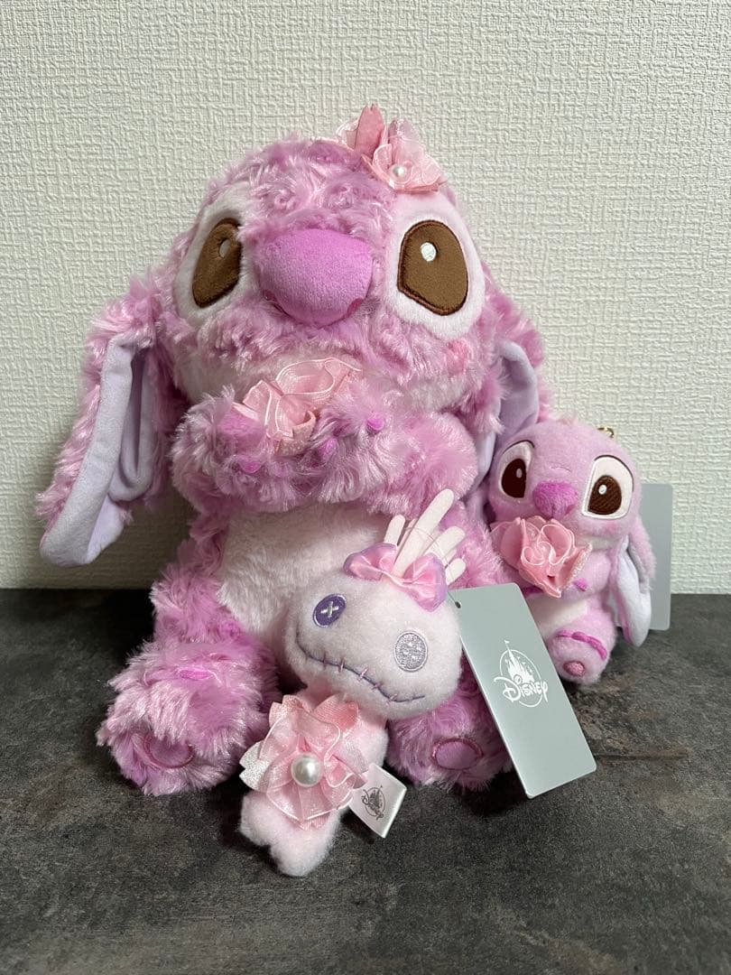 スティッチ＆スクランプ ぬいぐるみ キーホルダー