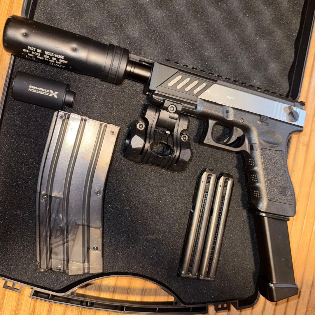 東京マルイ 電動 グロック18c 超お得フルセット【エアーガン卒業】