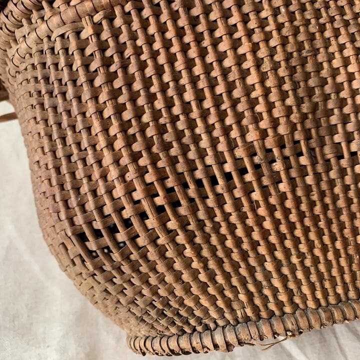 フランスアンティーク　バスケット　プッペンパニエ　大きなかご　ディスプレイ