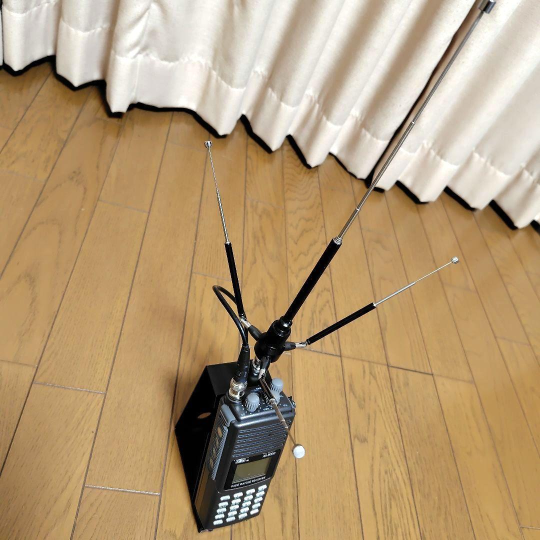 広帯域受信　高感度ハンディアンテナ　AZ-IH 受信機台　JEC社製 絶版品