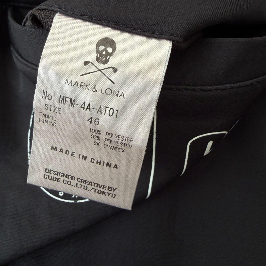 マークアンドロナ　防寒　裏地付き　ジョガーパンツ　黒　2WAY S〜M相当　46