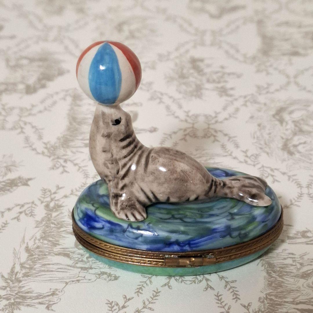 ★曲芸‼★アシカ リモージュボックス