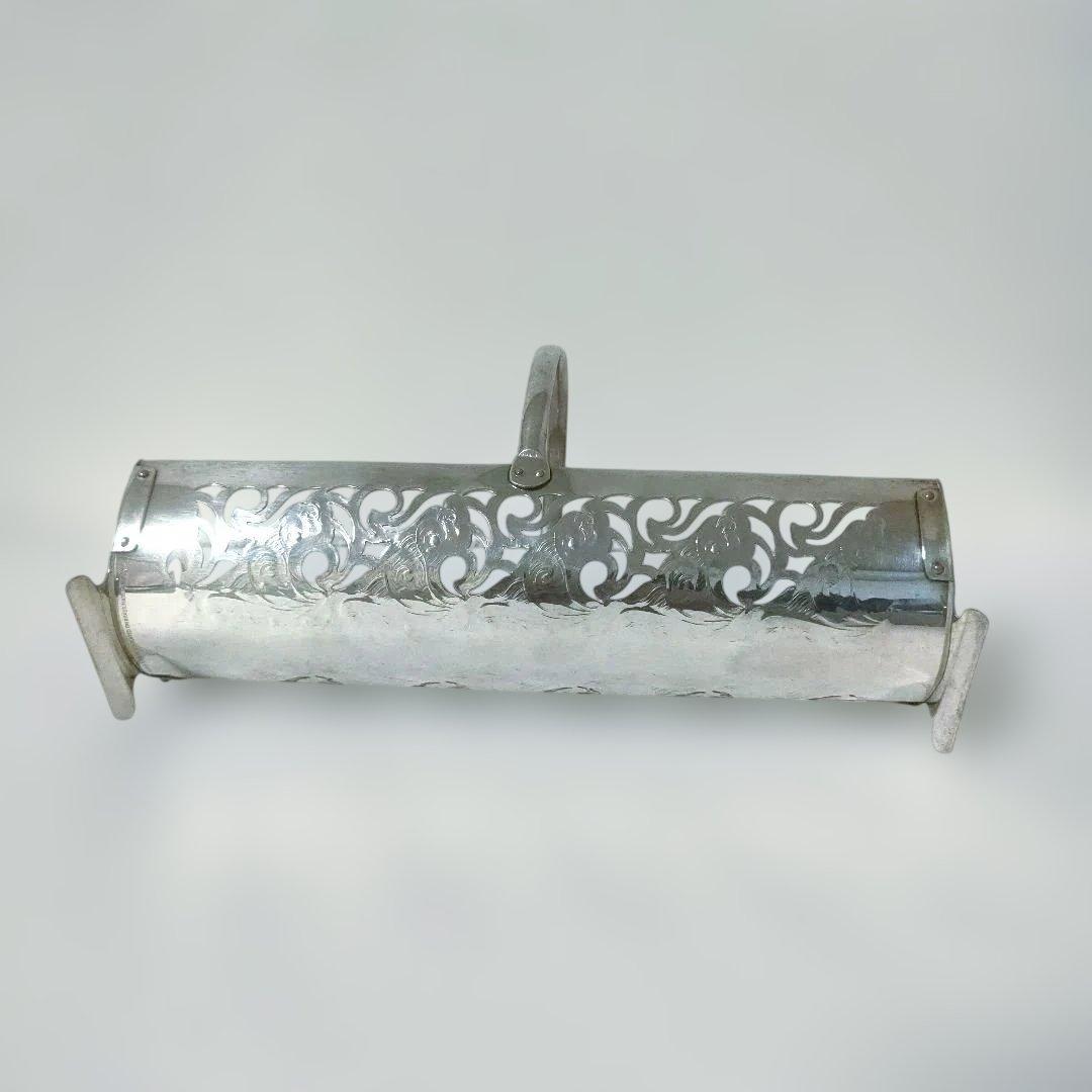 ビスケットホルダー⑦　シルバープレート　EPNS ヨーマン社　イギリス製