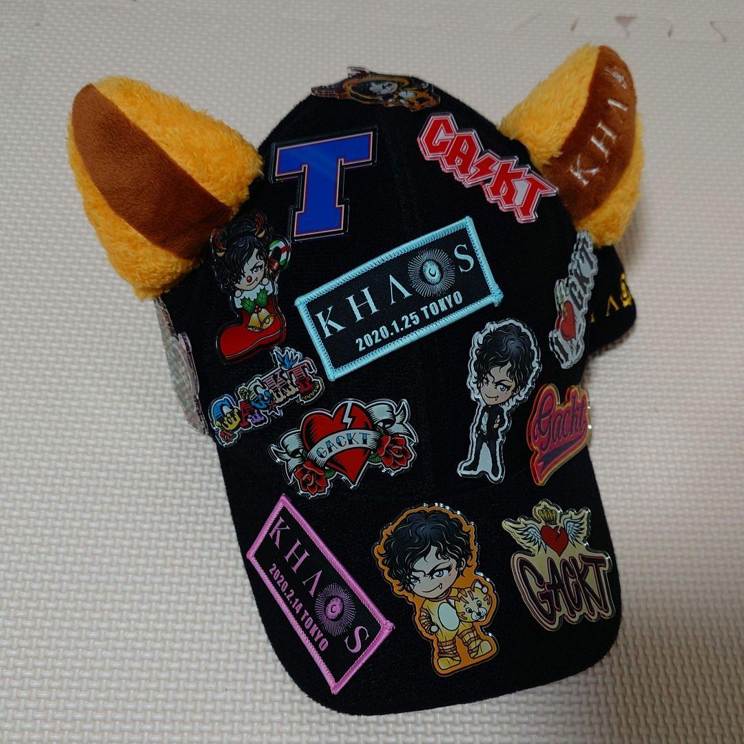 GACKT KHAOS ライブグッズ キャップ 猫耳 ワッペン