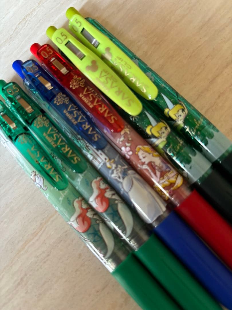 サラサクリップ　SARASA 【限定】プリンセス　ディズニー　ティンカーベル