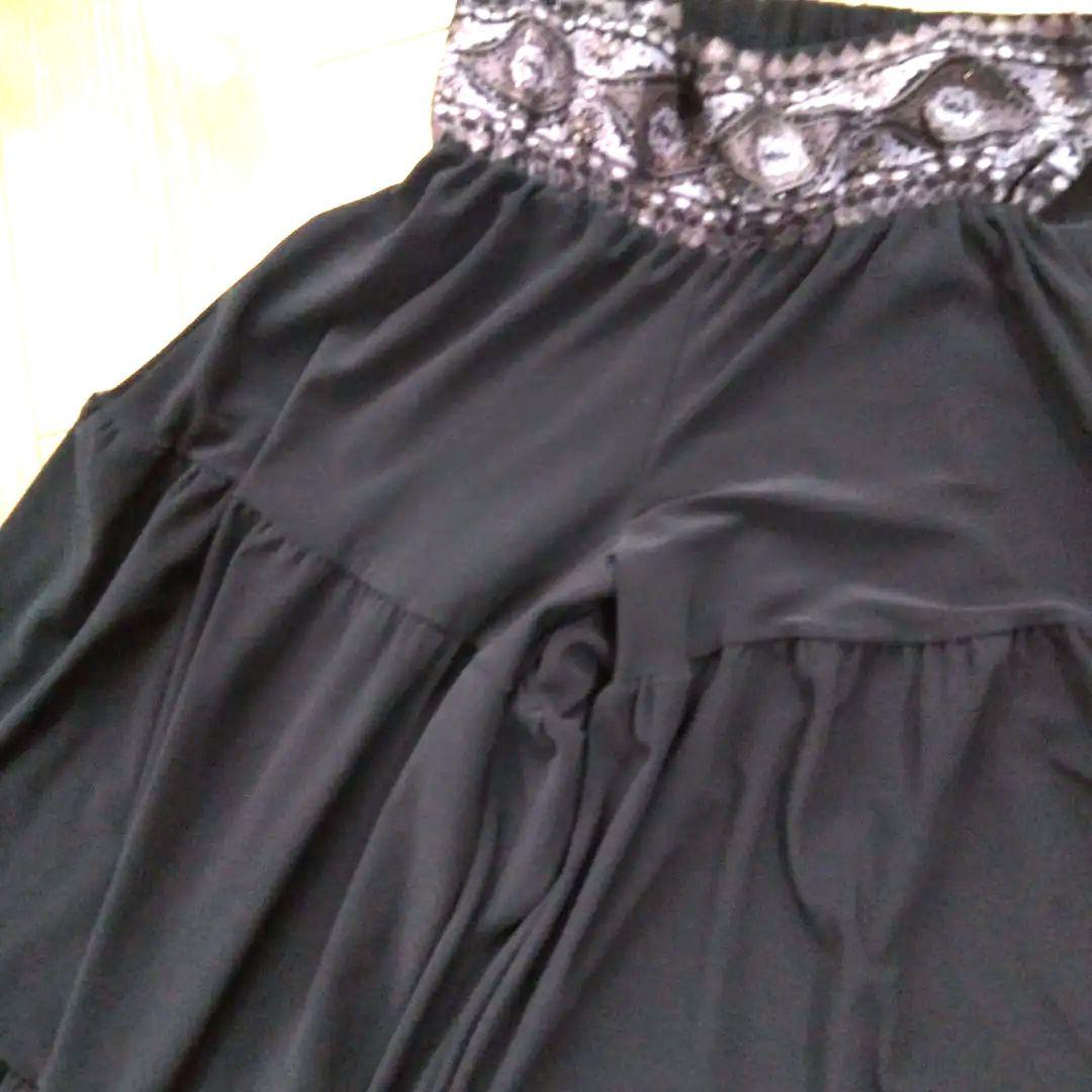 社交ダンス 黒のティアードパンツ