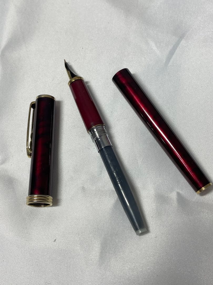 PLATINUM プラチナ 万年筆 ペン先14K P 細　14金ゴールド