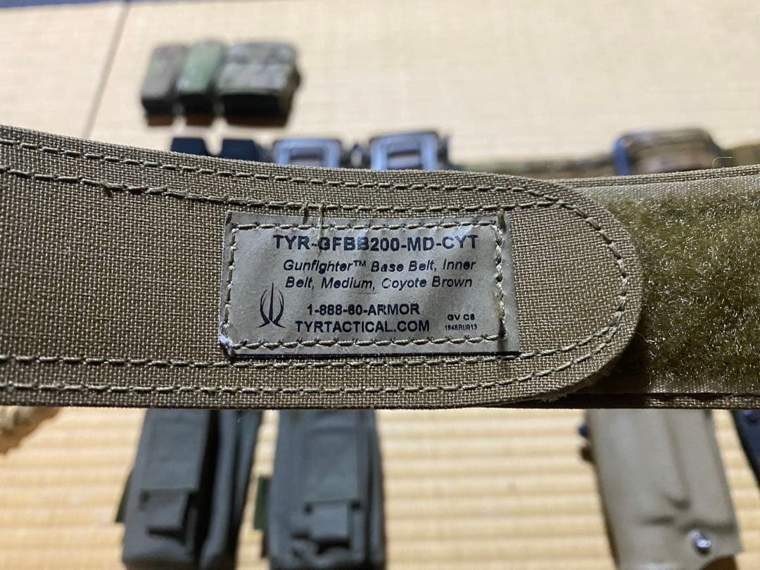実物　TYR Tactical Gunfighter Belt サファリランド他
