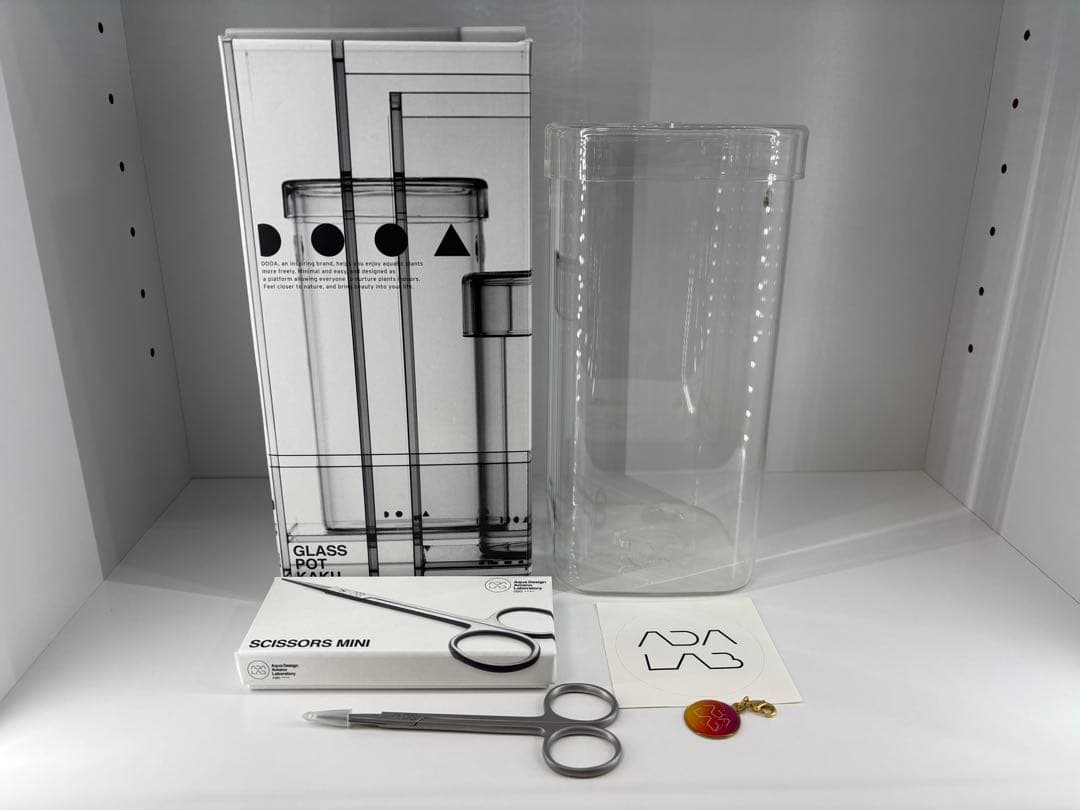 ADALAB ガラスポットKAKU シザースミニ メタルチャーム