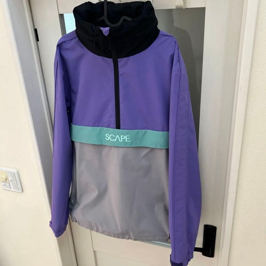 週末セール　美品SCAPE アノラックスノーボードウエアーフード付き
