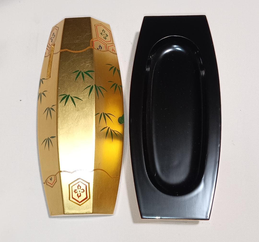 茶道具　京派塗師蒔絵師　北村葵春作　本金箔ぶりぶり香合　美品！！