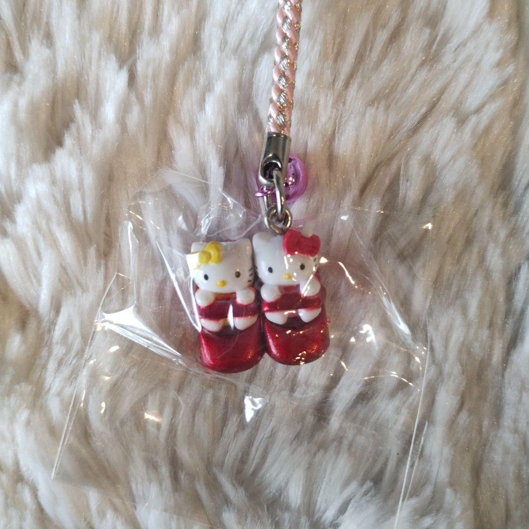 ご当地キティ 横浜限定 赤い靴  WING 根付けストラップ レア