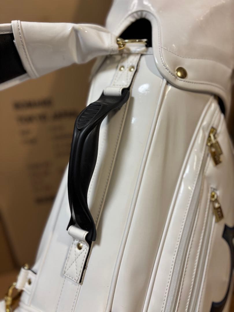 muta MARIN ムータマリン エナメル スタンドキャディバッグ 灯台 美品