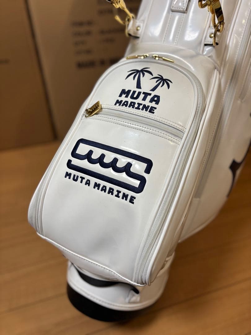 muta MARIN ムータマリン エナメル スタンドキャディバッグ 灯台 美品