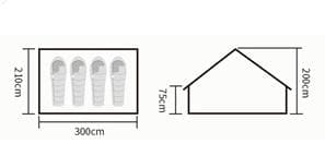 エアーテント インフレータブルテント 3~4人用 収納コンパクト&かんたん設営