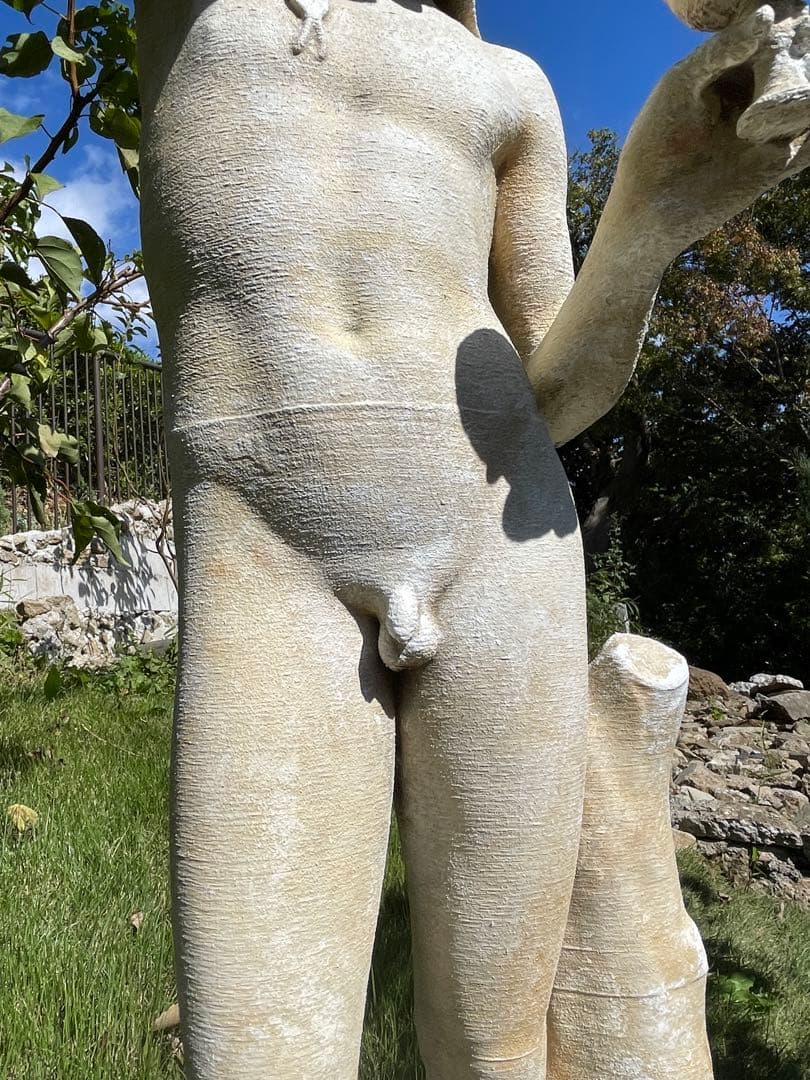 ガニメデの像 ギリシャ神話の彫刻 高さ60cm