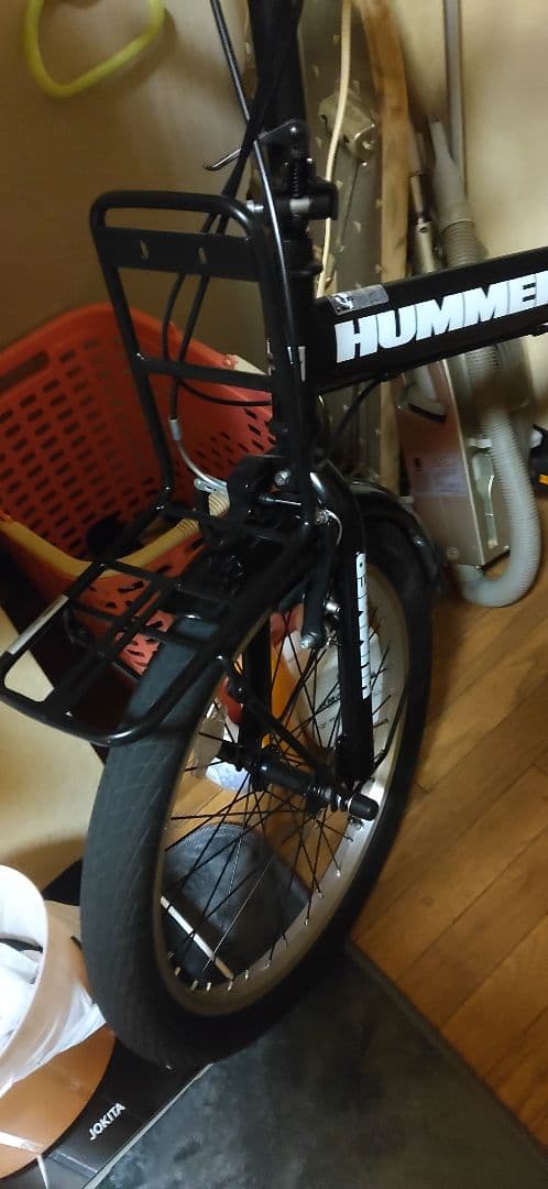 札幌限定若しくは発送出来ますHUMMER 折りたたみ自転車 ブラック切り替え式