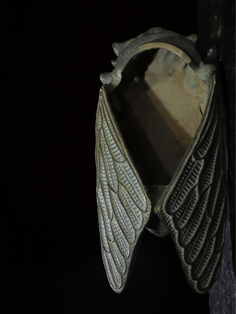 旧蔵　時代物　セミ香爐 純銅製　文房具　文鎮　アンティーク　時代物　古美術　置物